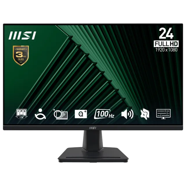24" MSI PRO MP245G - 1920x1080 - 100Hz - IPS