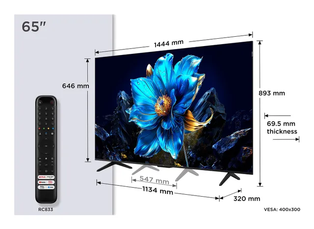 65" TV LED 4K 65P7K P7K Series - 65" Class (64.5" viewable) LED-backlit LCD TV - QLED - 4K