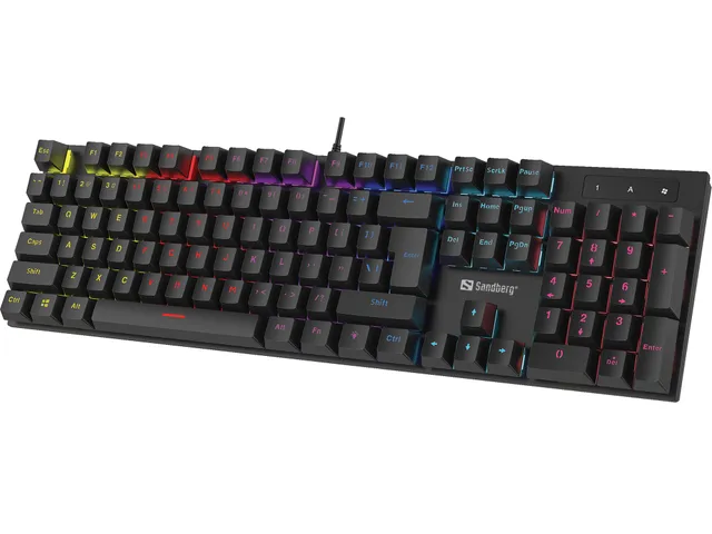 Mechanical Gamer Keyboard, RGB, nordiskt