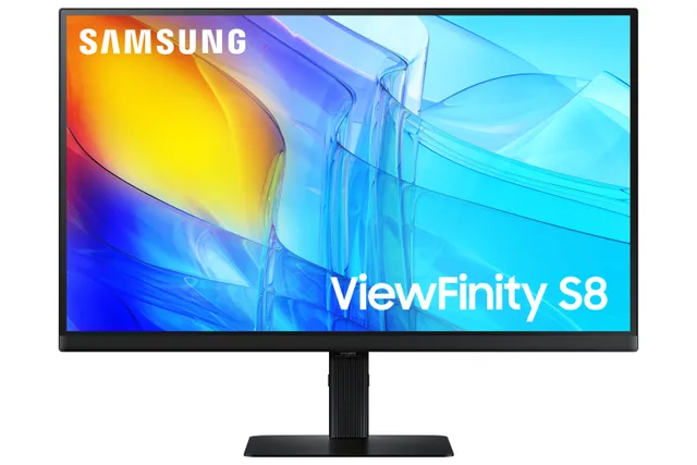 27" Samsung ViewFinity S8 S27D800E, IPS 3840x2160, 5 ms, HDR10, höjdjusterbar, pivot, HDMI/DP, USB 3.2-hubb