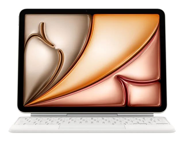 Magic Keyboard - Tangentbord och foliefodral - med pekdyna - Apple Smart connector - QWERTY - internationell engelska - vit - för 10.9-inch iPad