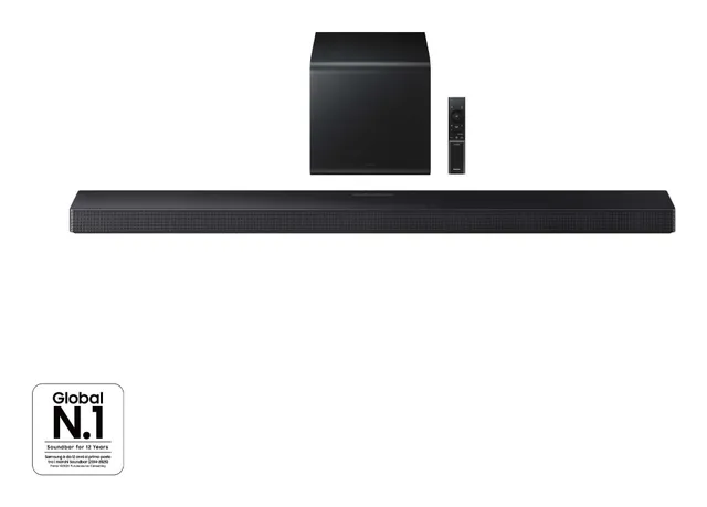 HW-QS700F/ZF, 3.1.2 kanaler, 345 W, DTS 5.1, DTS Virtual:X, Dolby Atmos, Dolby Digital Plus, Dolby TrueHD, 38 W, Aktiv subwoofer, Trådlös