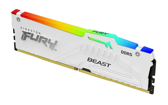 FURY Beast RGB DDR5-5600 - 32GB - CL36 - Single Channel (1 pcs) - AMD EXPO & Intel XMP - Vit med RGB