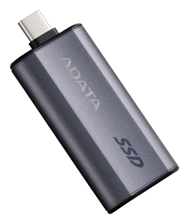 A-DATA SC750 2 Tt USB 3.2 Gen 2 (USB-C) -ulkoinen SSD, kannettava, pelikäyttöön, Black Titanium