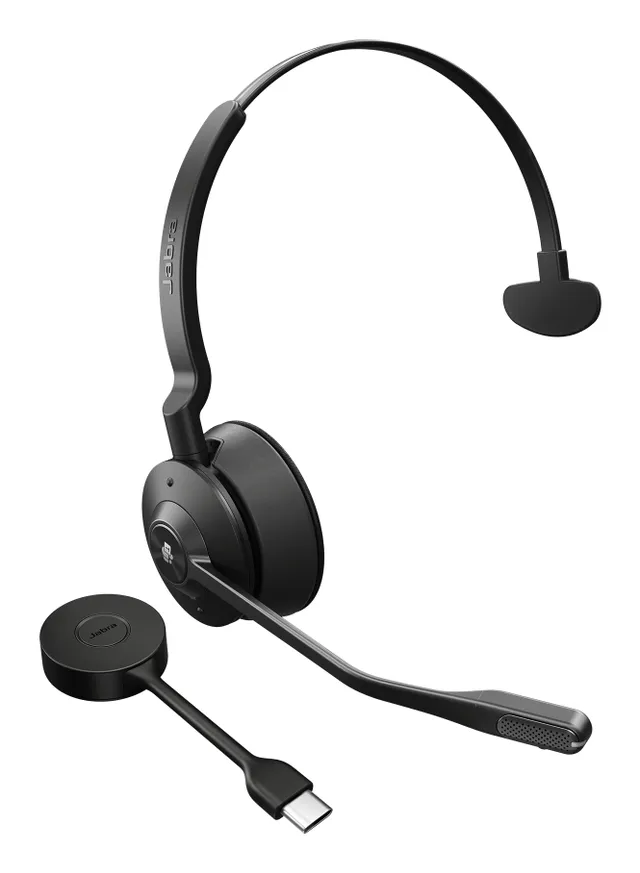 Engage 55 SE Mono - Headset - på örat - DECT - trådlös - USB-C via DECT-adapter - Certifierad för Microsoft-teams