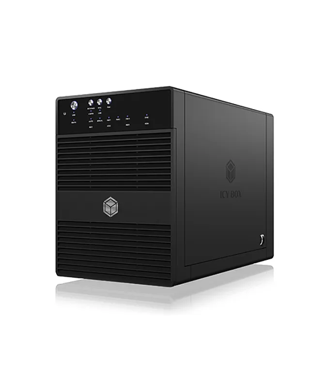 ICY BOX IB-3640SU3 - Hårddiskarray - 4 fack (SATA-600) - HDD 0 - SATA 3Gb/s, USB 3.0 (extern)