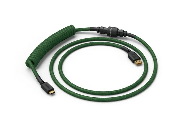 Coil Cable - Forest green