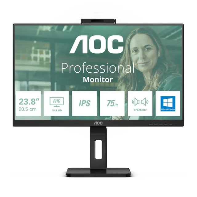 24" AOC Pro-line 24P3CW - 1920x1080 (FHD) - 75Hz - IPS - 65W USB-C