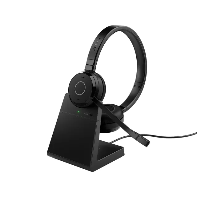 Evolve 65 TE Stereo - Headset - på örat - Bl