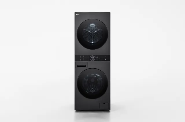 12 kg / 10 kg WashTower(Svart) - Energiklass A/C, Steam, TurboWash™360, AI DD™, Dual Inverter Heatpump™ - WT1210BBF