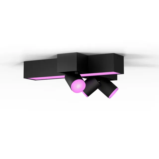 Hue Centris Cross 3x5.7W Spots - Svart