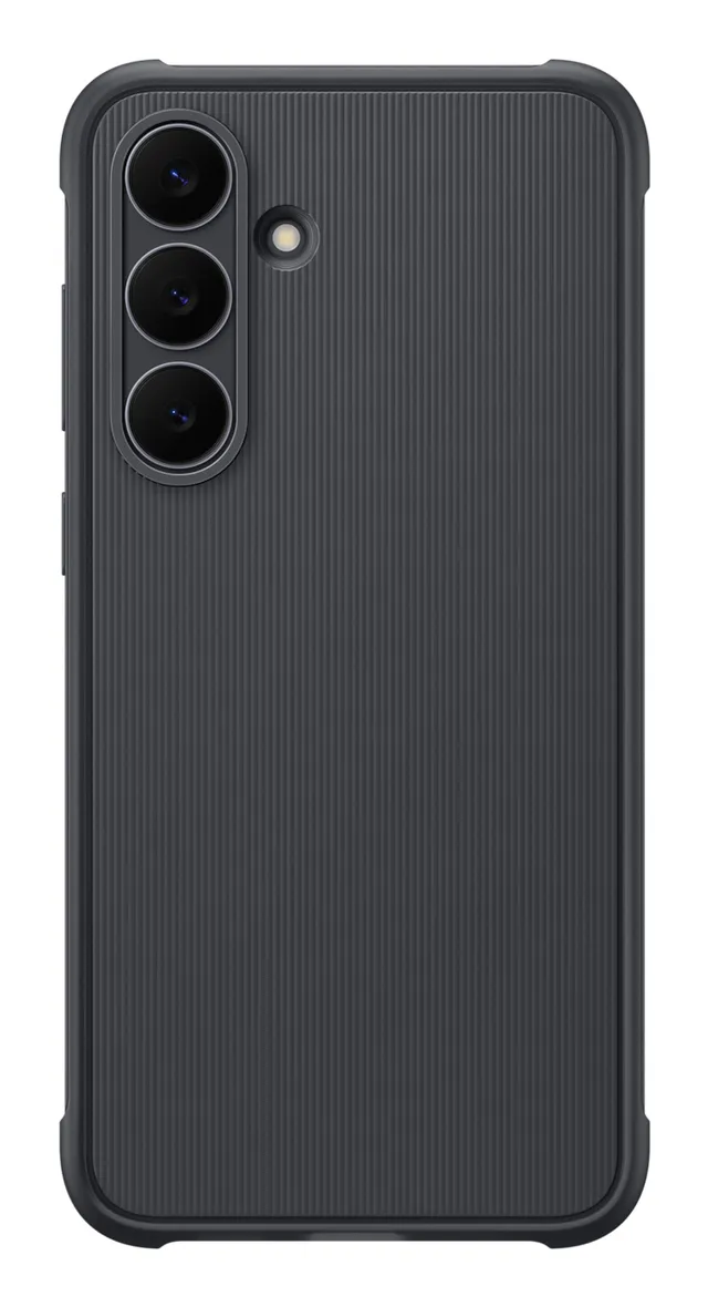 EF-RS731 - Baksidesskydd för mobiltelefon - robust - mjuk silikon - svart - för Galaxy S25 FE