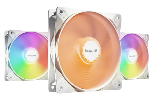 LIGHT WINGS LX White (3-pack) - Chassi fläkt - 120mm - Vit med RGB LED - 25 dBA