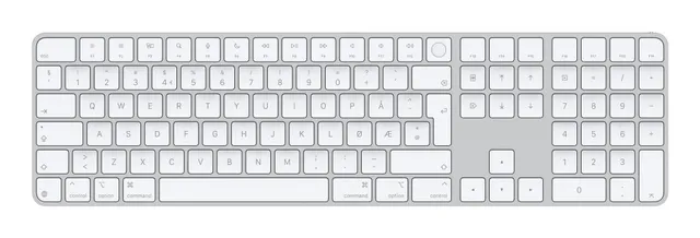 Magic Keyboard with Touch ID and Num Keypad - Norwegian - White Keys