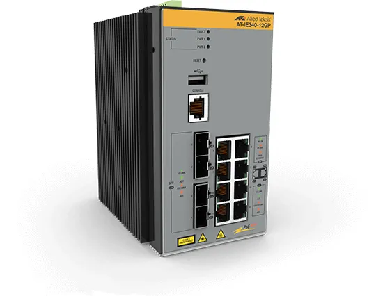 8X10/100/1000T 4X 100/1000X SFP INDL ETH L3+ SWITCH POE+TAA COM