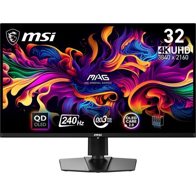 31.5" MSI MAG 321UPX QD-OLED - 3840x2160 (4K) - 240Hz - QD-OLED