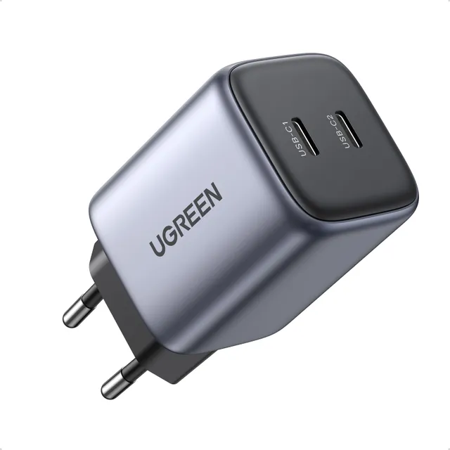 Nexode Mini 45W Dual USB-C PD Väggladdare - Svart