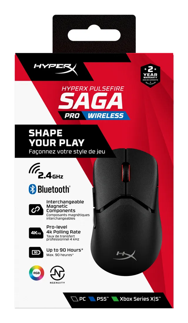 Pulsefire Saga Pro trådlös gamingmus
