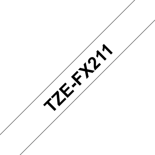 Tze-FX211 Etikett-Tejp, svart På vitt