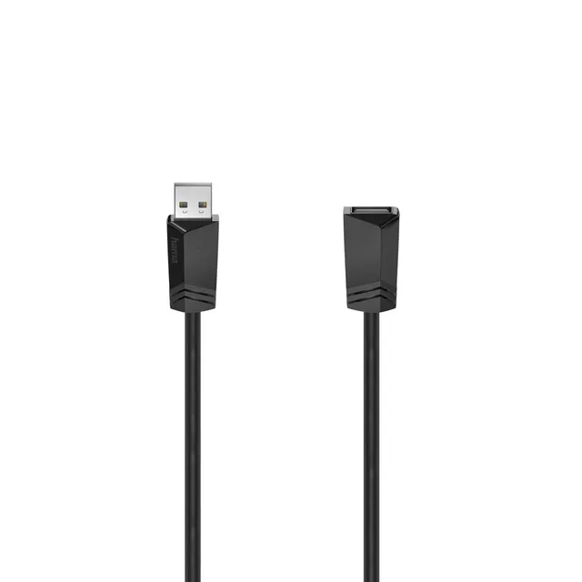 USB 2.0 -jatkokaapeli, 5 m, musta