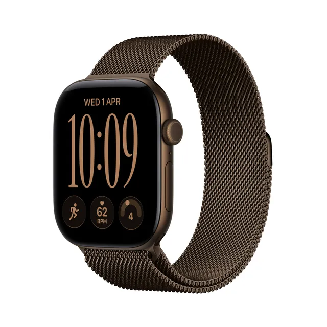 Watch Series 12 GPS + Cellular 46 mm mörk brons aluminium, mörk brons Milanesisk loop - M/L