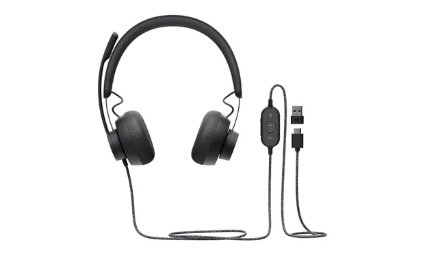 Zone Wired MSFT Teams - Headset - på örat - kabelansluten - USB-C - grafit - Certifierad för Microsoft-teams