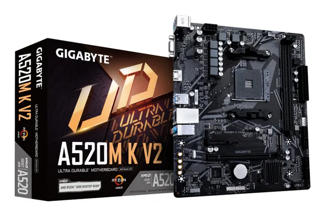 A520M K V2 Moderkort - AMD A520 - AMD AM4 - DDR4 RAM - Micro-ATX
