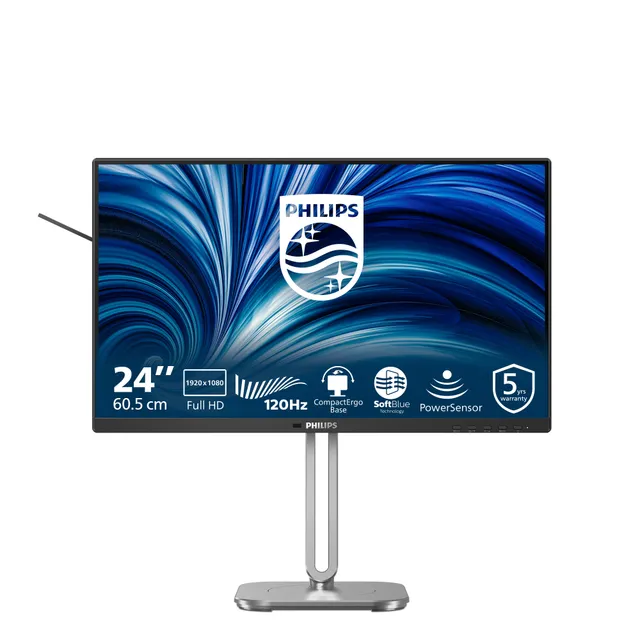 24B2N4200 - 4000 Series - LED-skärm - 24" (23.8" visbar) - 1920 x 1080 Full HD (1080p) @ 120 Hz - IPS - 300 cd/m² - 1500:1 - 4 ms - HDMI, VGA,