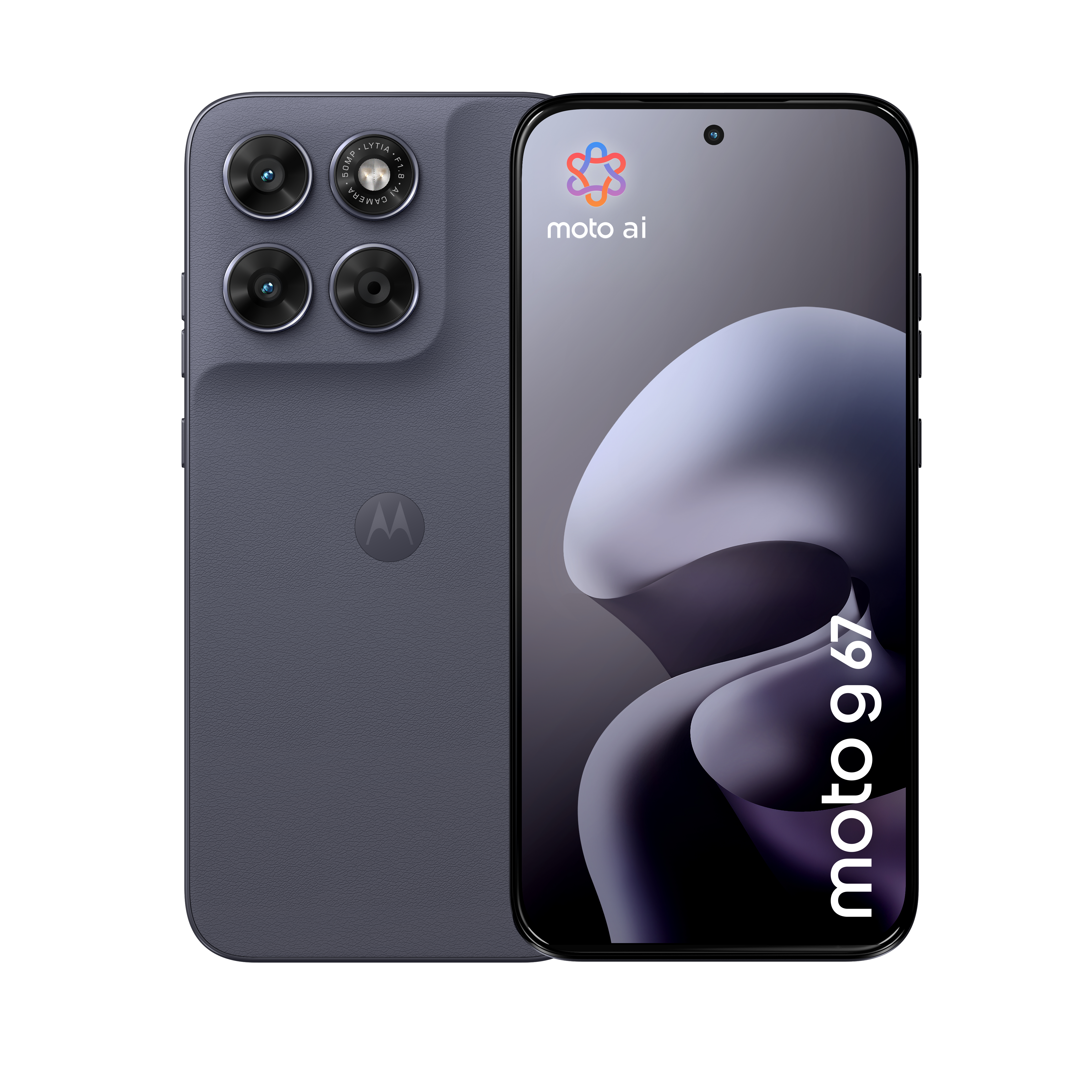 Moto G67 - 5G pekskärmsmobil - dual-SIM - RAM 8 GB / Internminne 256 GB - microSD slot - OLED display - 6.8 - 2772 x 1272 pixlar (120 Hz) - 3 st. bakre kameror 50 MP, 8 MP - front camera 32 MP - pantone arktisk säl