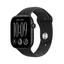 Watch Series 12 GPS + Cellular 42 mm svart aluminium, svart Sportband - S/M