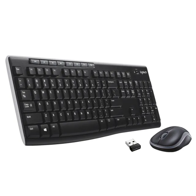MK270 Wireless Combo - keyboard and mouse set - US International / Dutch (Qwerty) - Tastatur & Mus set - Universal - Svart