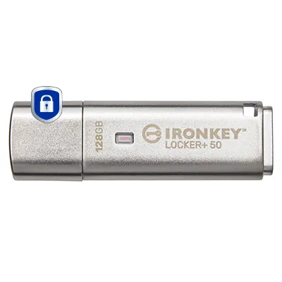 128 GB Kingston IronKey Locker+ 50, USB 3.2