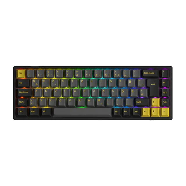 3068B Plus svart och guld trådlöst spelknappsats, CS-Switch Jelly Purple (tysk layout)