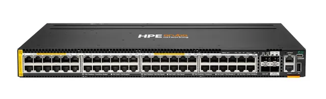 HPE Aruba 6300M - Switch - L3 - Administrerad - 48 x 100/1000/2.5G/5G (PoE++) + 2 x 10 Gigabit / 25 Gigabit / 50 Gigabit SFP56 (uplink / stacking) + 2