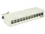 patchpanel, 12 portar, för keystone kontaktdon, skärmad, grå