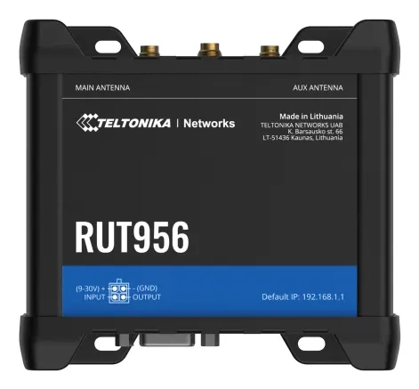 RUT956 Industrial Cellular Router (RUT956200000 / Standard package with EU PSU) - Wireless router N Standard - 802.11n