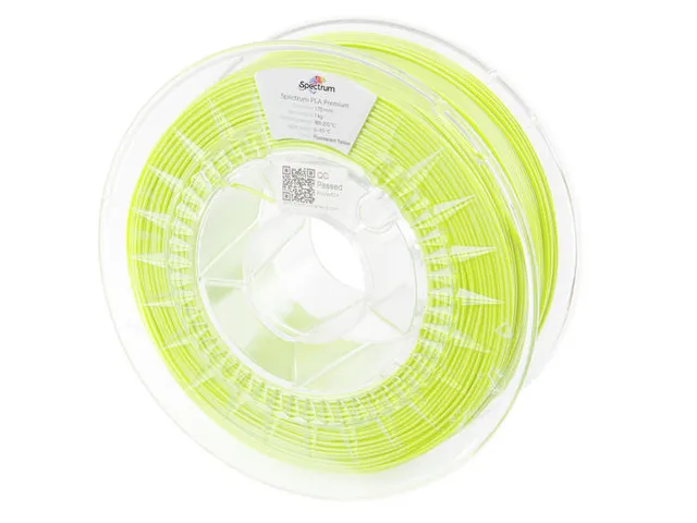 3D Filament / PLA Premium / ⌀ 1.75 mm / Fluorescent Yellow / 1 kg