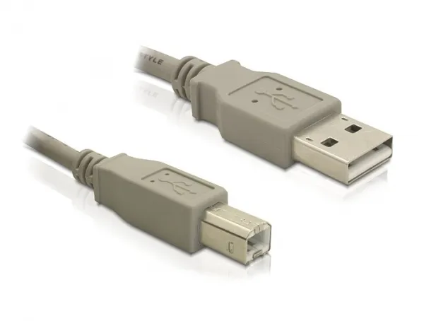 Delock-kabel USB-A 2.0-hane till USB-B 2.0-hane 1,8 m