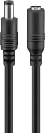 2.1 mm DC extension cable Black