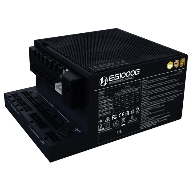 Edge Gold 1000W Svart med USB-hub