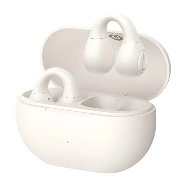Bass 15 Clip OWS Wireless Headphones with Simple USB-C 3A 30cm Cable - White