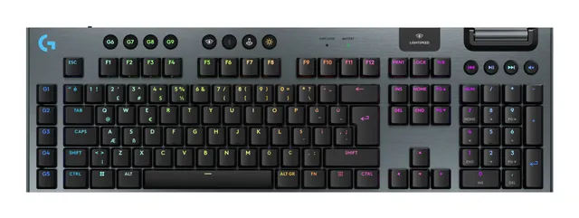 G915 X LIGHTSPEED - Tactile - 100% (full storlek - standard) - Gaming Tangentbord - Engelska (US) - Svart