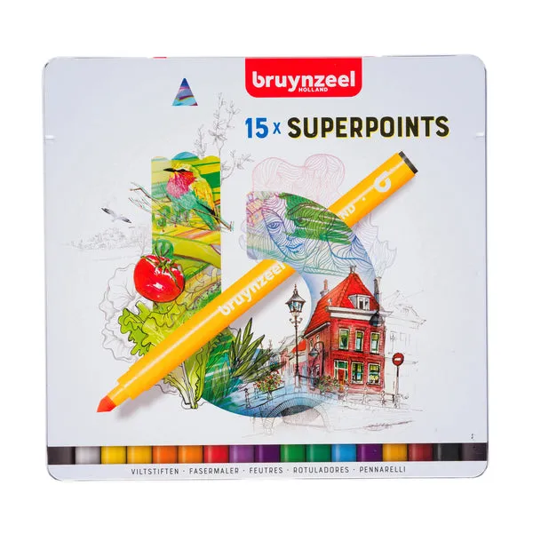 Felt-tip pens Super point 15 pcs.