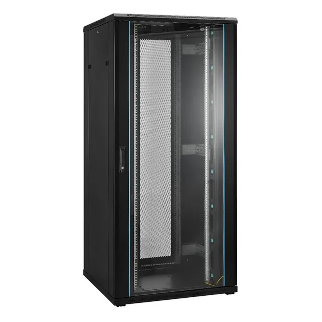 LinkIT Rack skåp - svart, RAL 9004 - 37U