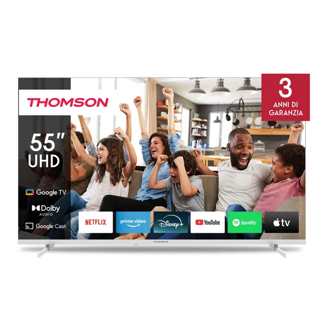 55" UHD Google TV 55UG4S14W, vit