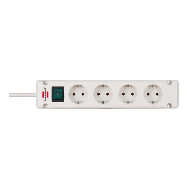 Bremounta Extension Socket 4-way white 1.5m H05VV-F 3G1.5