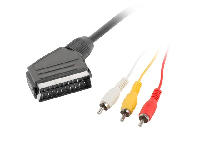 Scart till 3x RCA Kabel (1.8 Meter)