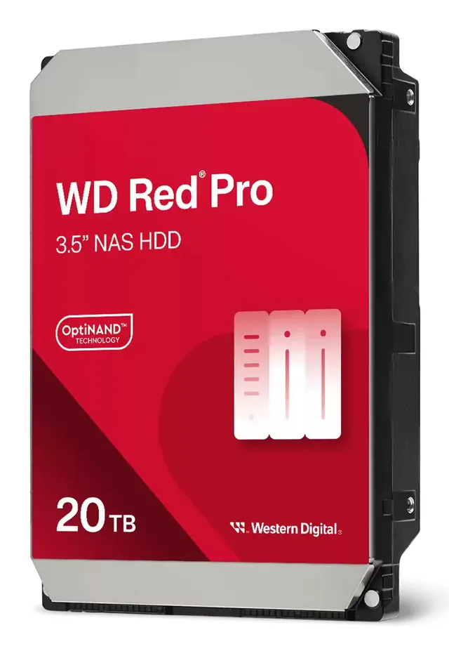 WD Red Pro WD202KFGX - Hårddisk - Enterprise - 20 TB - inbyggd - 3.5" - SATA 6Gb/s - 7200 rpm - buffert: 512 MB