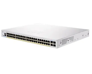Business 250 Series CBS250-48PP-4G - Switch - L3 - smart - 48 x 10/100/1000 (PoE+) + 4 x Gigabit SFP - rackmonterbar - PoE+ (195 W) - återanvänd