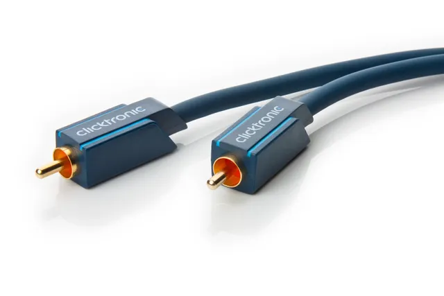 RCA-kabel, mono Premiumkabel | 1x cinch plug 1x cinch plug | 1,0 m | OFC innerledare